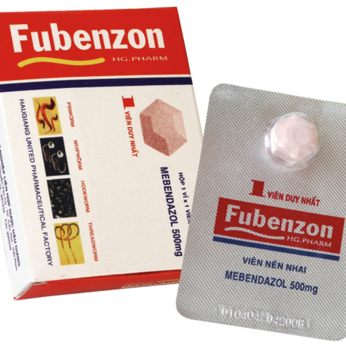 Fubenzon (Mebendazol) 500mg DHG (Lốc/10h/1v)