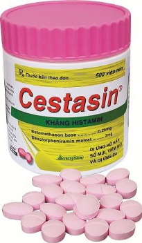Cestasin (Betamethasone, Dexclorpheniramin) Vacopharm (C/500v)