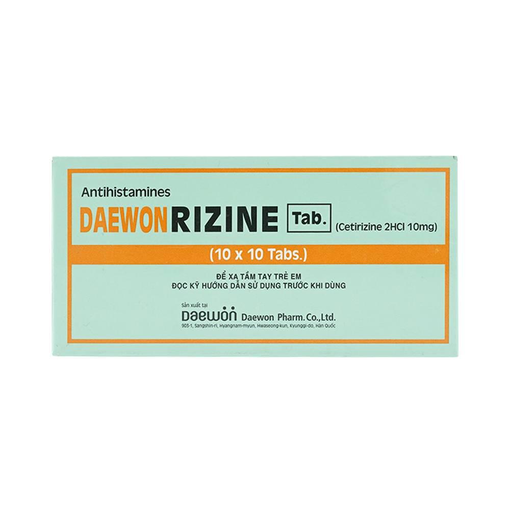 Daewonrizine (Cetirizin) 10mg Daewon (H/100v)