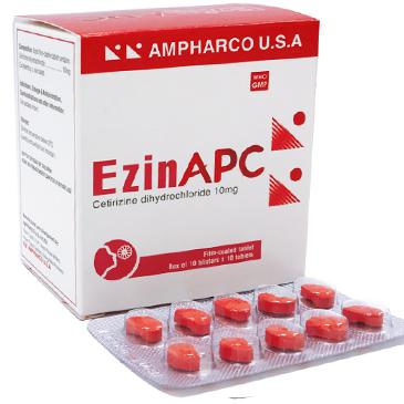 Ezinapc (Cetirizin) 10mg Ampharco (H/100v)