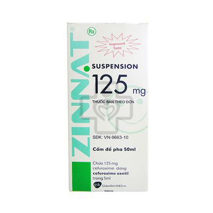 Zinnat Suspension 125 (Cefuroxim) GSK (C/50ml)