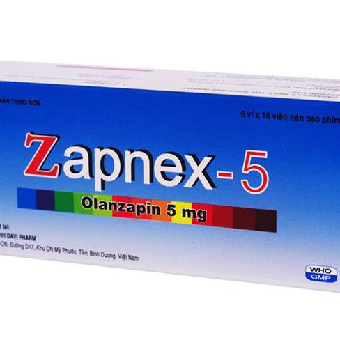 Zapnex 5mg (Olanzapine) Davipharm (H/60v)