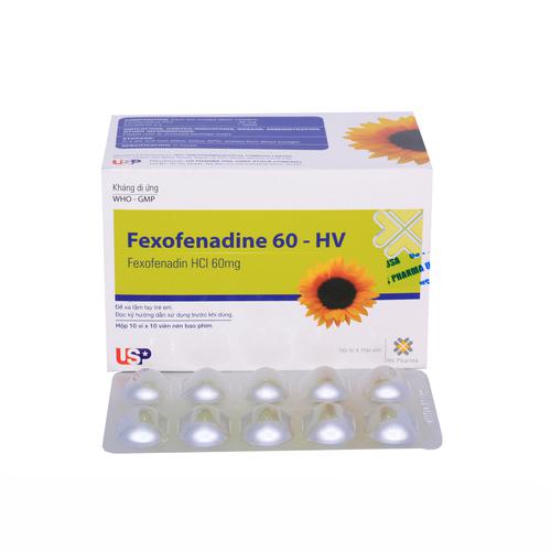 Fexofenadine 60 HV US Pharma (H/100v)