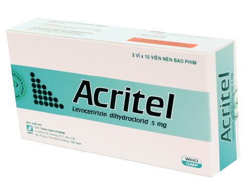 Acritel (Levocetirizine) 5mg Davipharm (H/30v)
