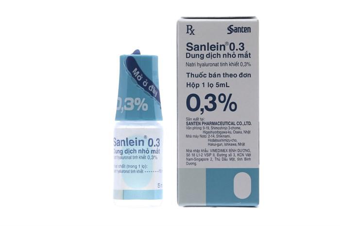 Sanlein eye 0.3% Nhỏ Mắt (Natri Hyaluronate) Santen (C/5ml)