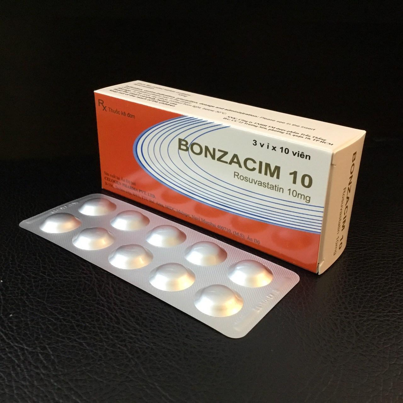 Bonzacim 10 (Rosuvastatin) Celogen (H/30v)