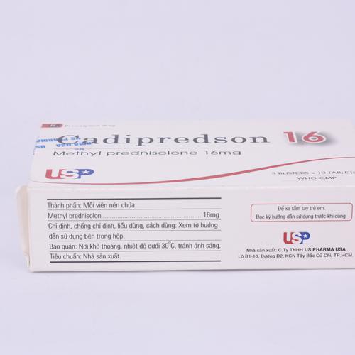 Cadipredson (Methyl Prednisolon) 16mg US Pharma (H/30v)