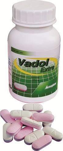 Vadol Extra (Paracetamol, Cafein) Vacopharm (C/200v)
