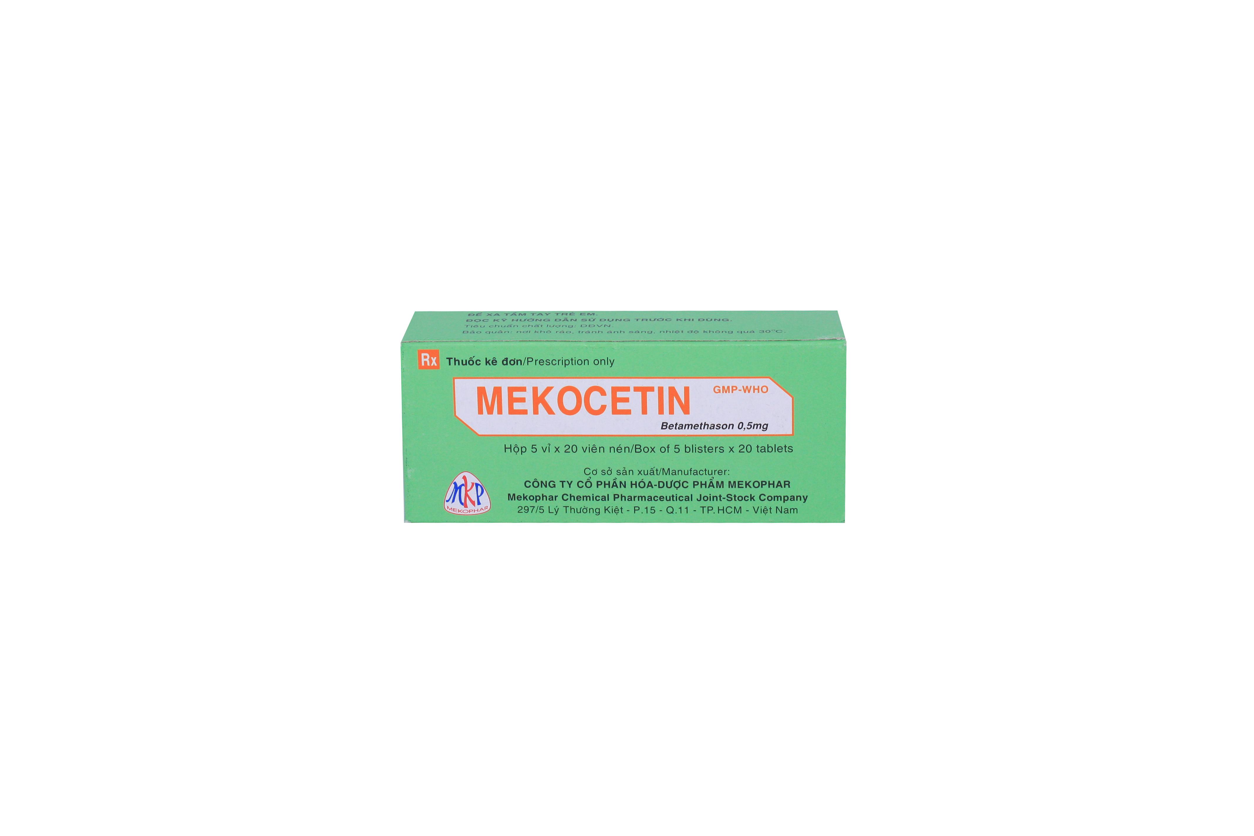 Mekocetin (Betamethason) 0.5mg Mekophar (H/100v)