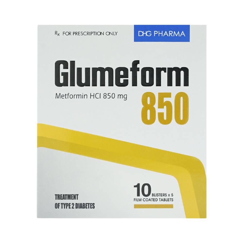 Glumeform 850mg (Metformin) DHG (H/50v)