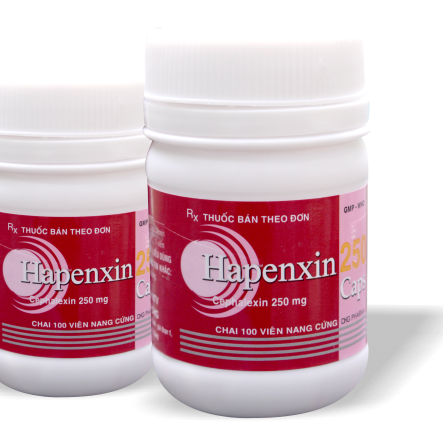 Hapenxin (Cephalexin) 250mg DHG Pharrma (C/100v)