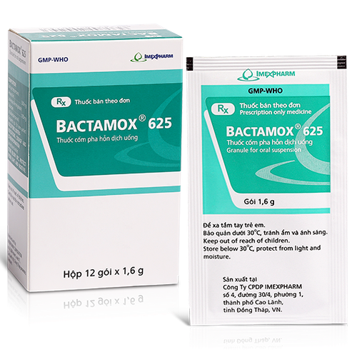 Bactamox 625 (Amoxicillin, Sulbactam) Imexpharm (H/12g/1.6gr)