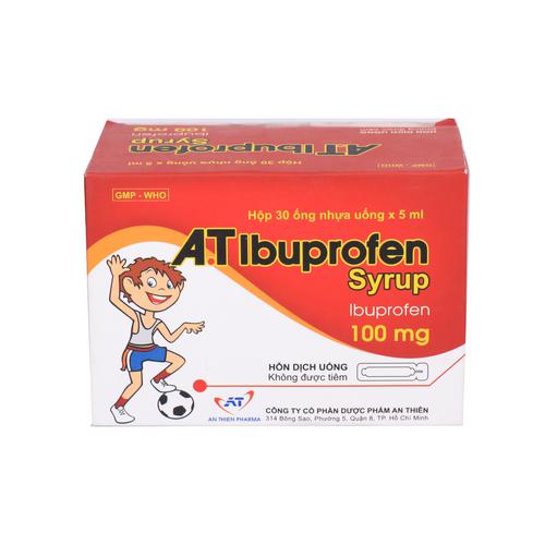 A.T (Ibuprofen) Syrup 100mg An Thiên (H/30o/5ml)