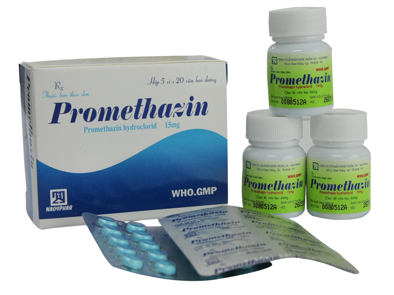 Promethazin 15mg Nadyphar (Lốc/5h/100v)