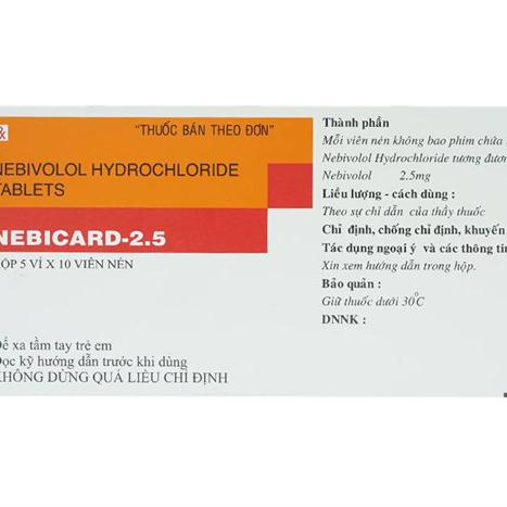 Nebicard 2.5mg (Nebivolol) Torrent (H/50v)