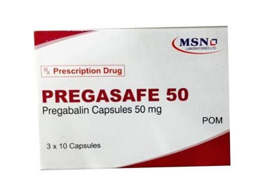 Pregasafe 50mg (Pregabalin) MSN (H/30v)