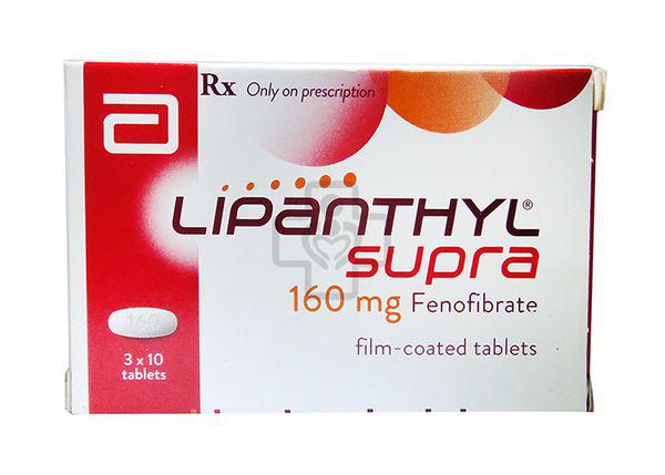  Lipanthyl Supra 160mg (Fenofibrate) Abbott (h/30v)