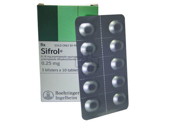 Sifrol 0.25mg (Pramipexol) Boehringer Ingelheim (H/30v)