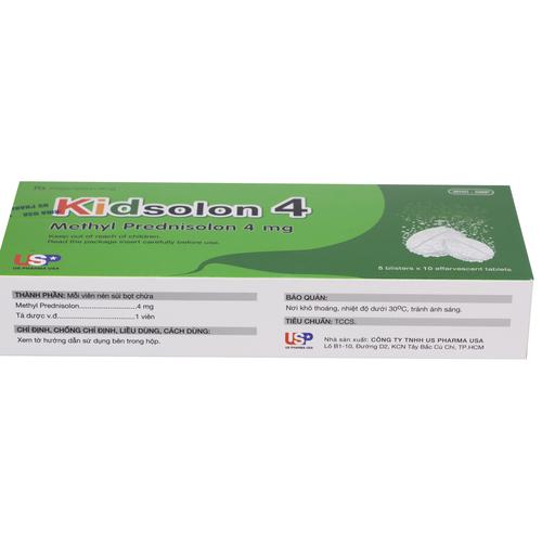 Kidsolon 4mg (Methylprednisolon) US Pharma (H/50v)