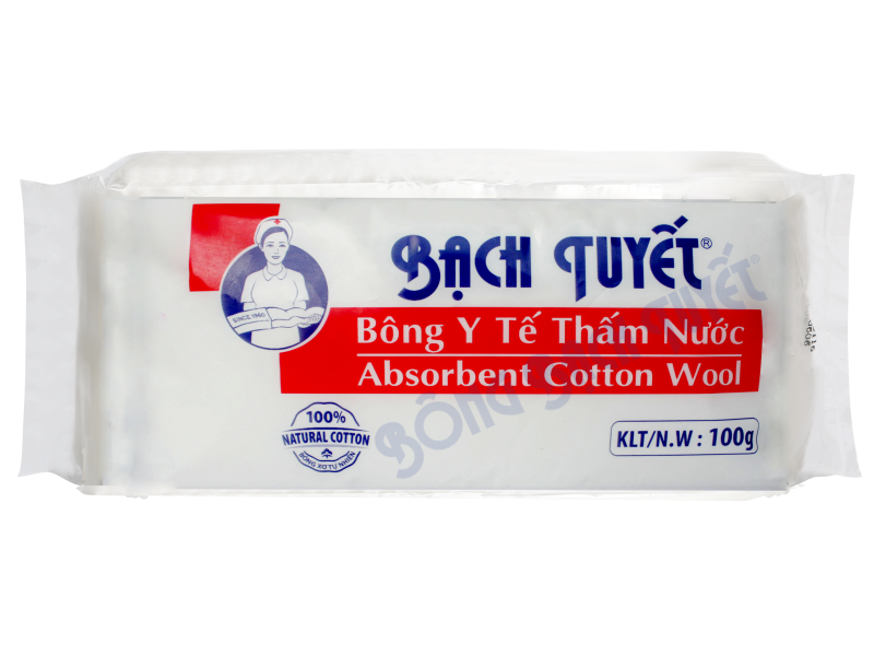 Bông Y Tế Bạch Tuyết (Lốc/10g/100g)