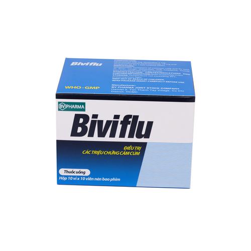 Biviflu (Paracetamol, Loratadin, Dextromethorphan Hydrobromid) BV Pharma (H/100v)