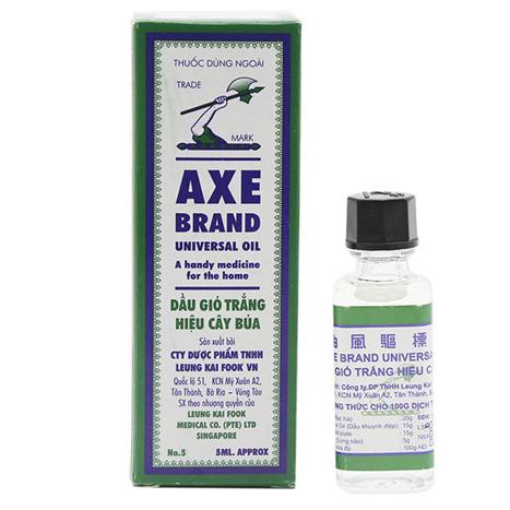 Dầu Gió Trắng Búa Axe (Lốc/10c/5ml)