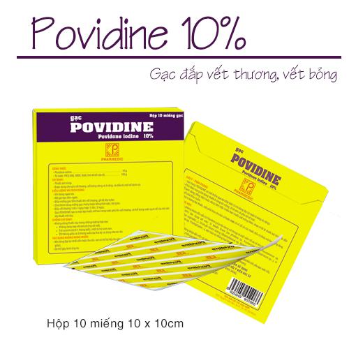 Gạc Povidine Pharmedic (H/10m)