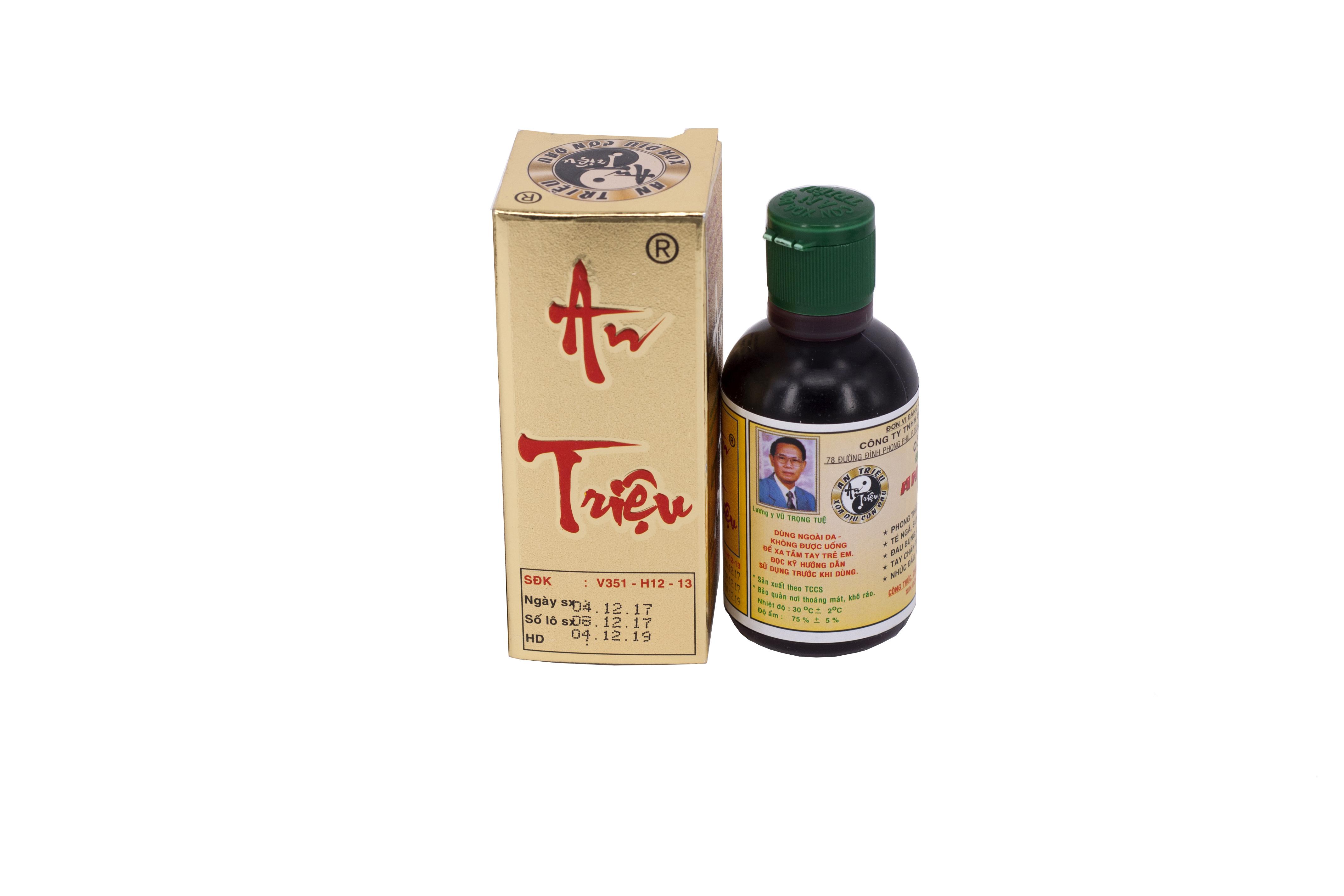 Cồn Xoa Bóp Đa Dụng An Triệu (Lốc/10chai/60ml)