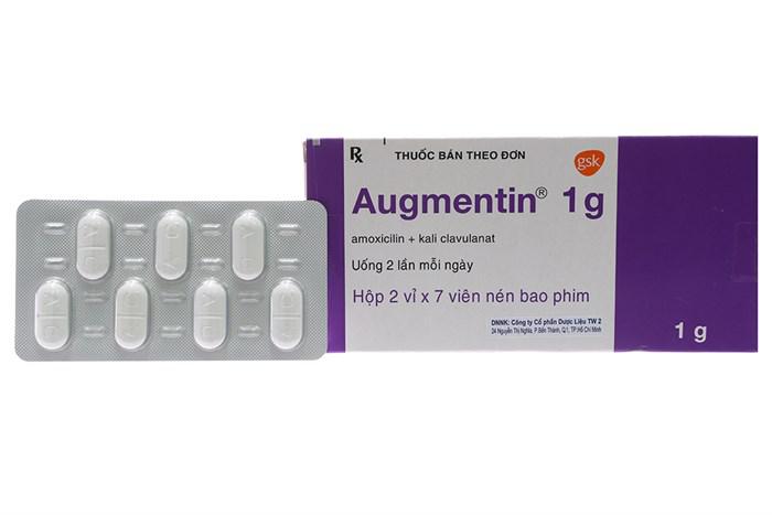 Augmentin 1g (Amoxicillin, Kali Clavulanat) GSK (H/14v)