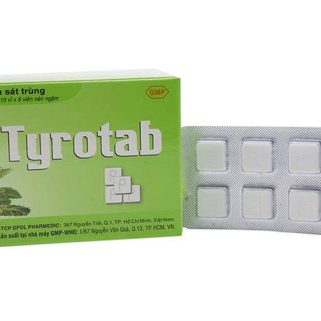 Tyrotab (Tetracain, Tyrothricin) Pharmedic (H/10 vỉ/8v)