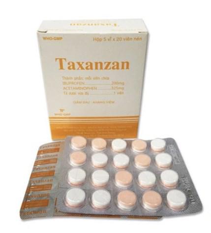 Taxanzan (Paracetamol, Ibuprofen) Thành Nam (H/100v)