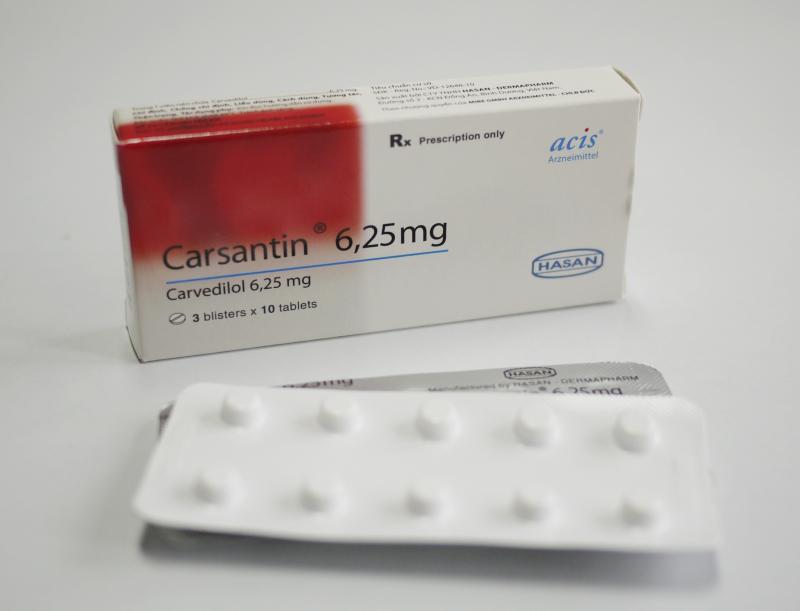 Carsantin 6,25mg (Carvedilol) Hasan (H/30v)