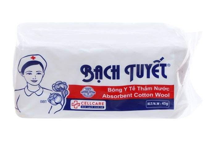 Bông Y Tế Bạch Tuyết (Lốc/10g/45g)