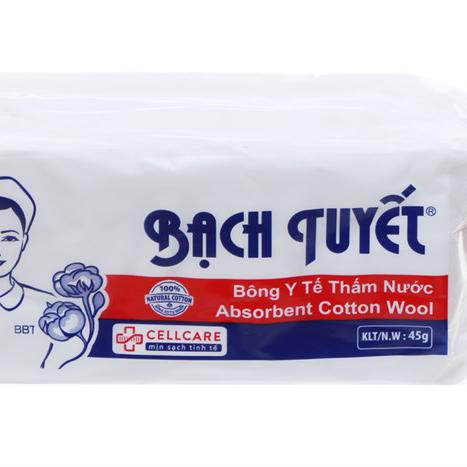 Bông Y Tế Bạch Tuyết (Lốc/10g/45g)
