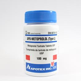 Apo Metoprolol 100mg Apotex (C/100v)