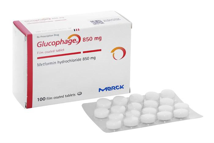 Glucophage 850mg (Metformin) Merck (H/100v)