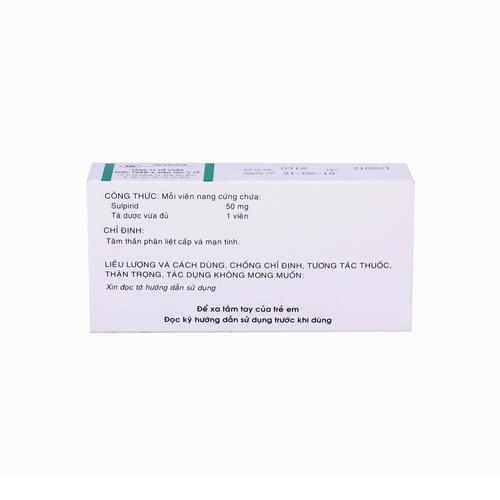 Doginatil 50mg (Sulpirid) Mebiphar (Lốc/10h/30v)