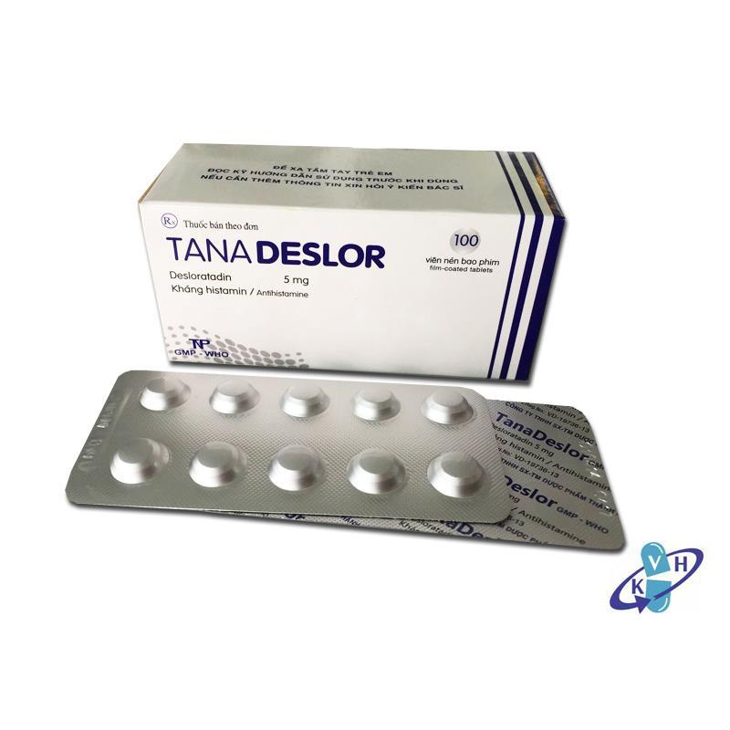 Tanadeslor (Desloratadin) 5mg Thành Nam (H/100v)