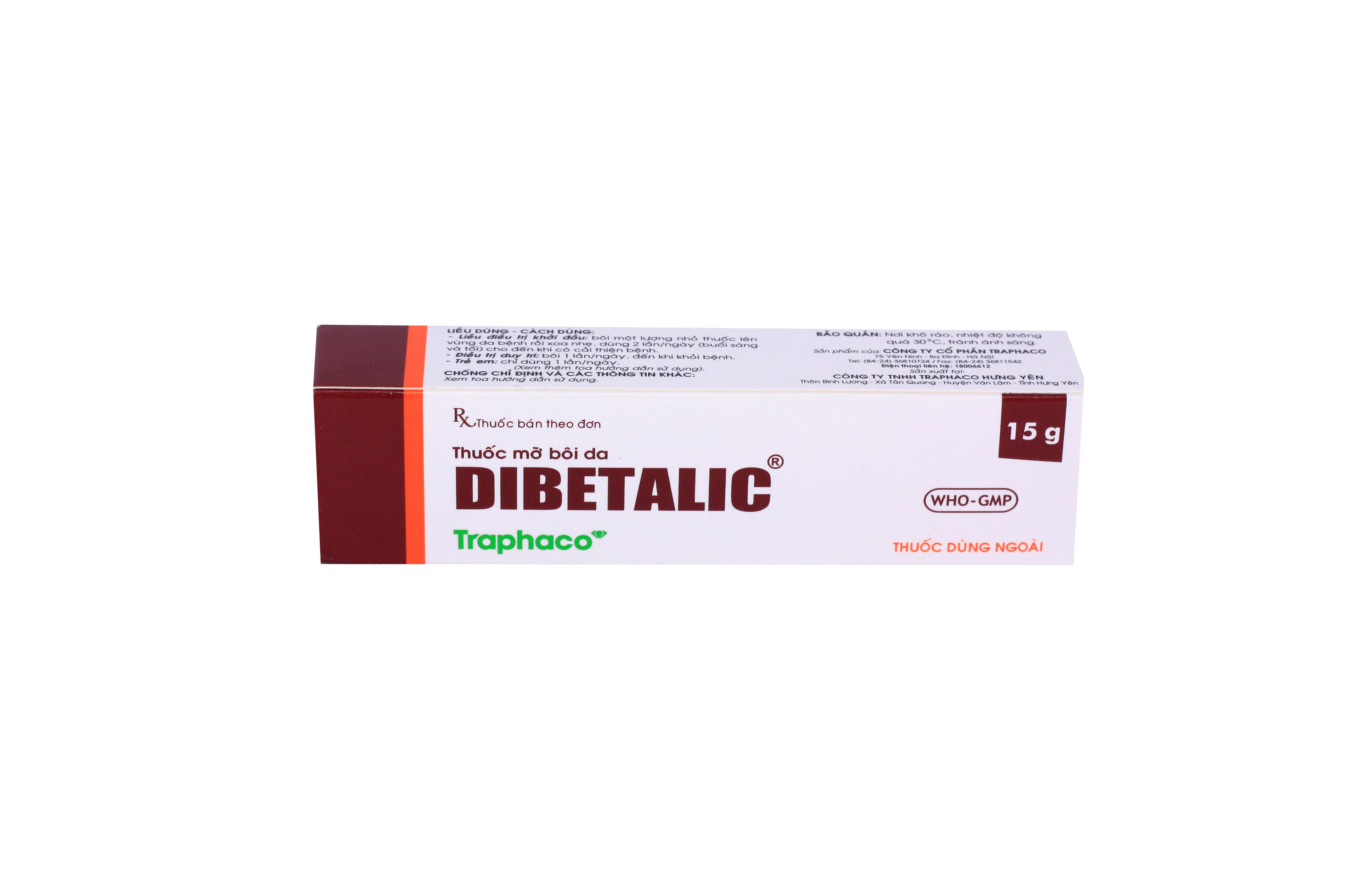 Dibetalic Cream Traphaco (Tuýp15gr)