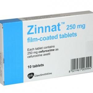 Zinnat 250mg (Cefuroxim) GSK (H/10v)