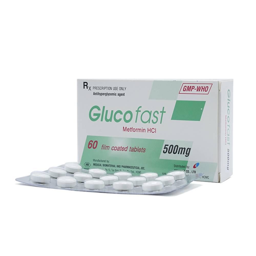 Glucofast 500mg (Metformin) Mebiphar (H/60v)