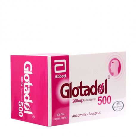 Glotadol 500mg (Paracetamol) Glomed (H/100v) (Hồng)
