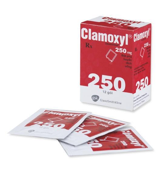 Clamoxyl (Amoxicilin) 250mg GSK (H/12g)