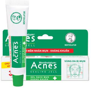 Acnes Sealing Jell Trị Mụn Xanh Rohto (Tuýp/18gr)