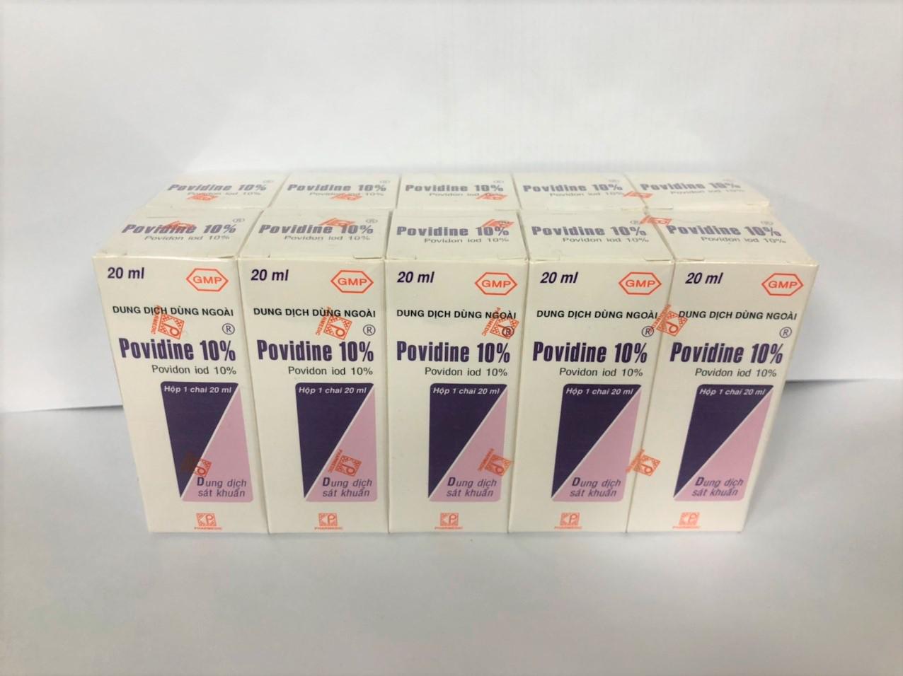 Povidine 10% Pharmedic (Lốc/10c/20ml)