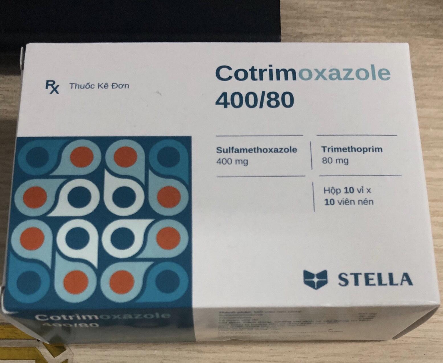 Cotrimoxazole 400/80 (Sulfamethoxazol, Trimethoprim) Stella (H/100v)