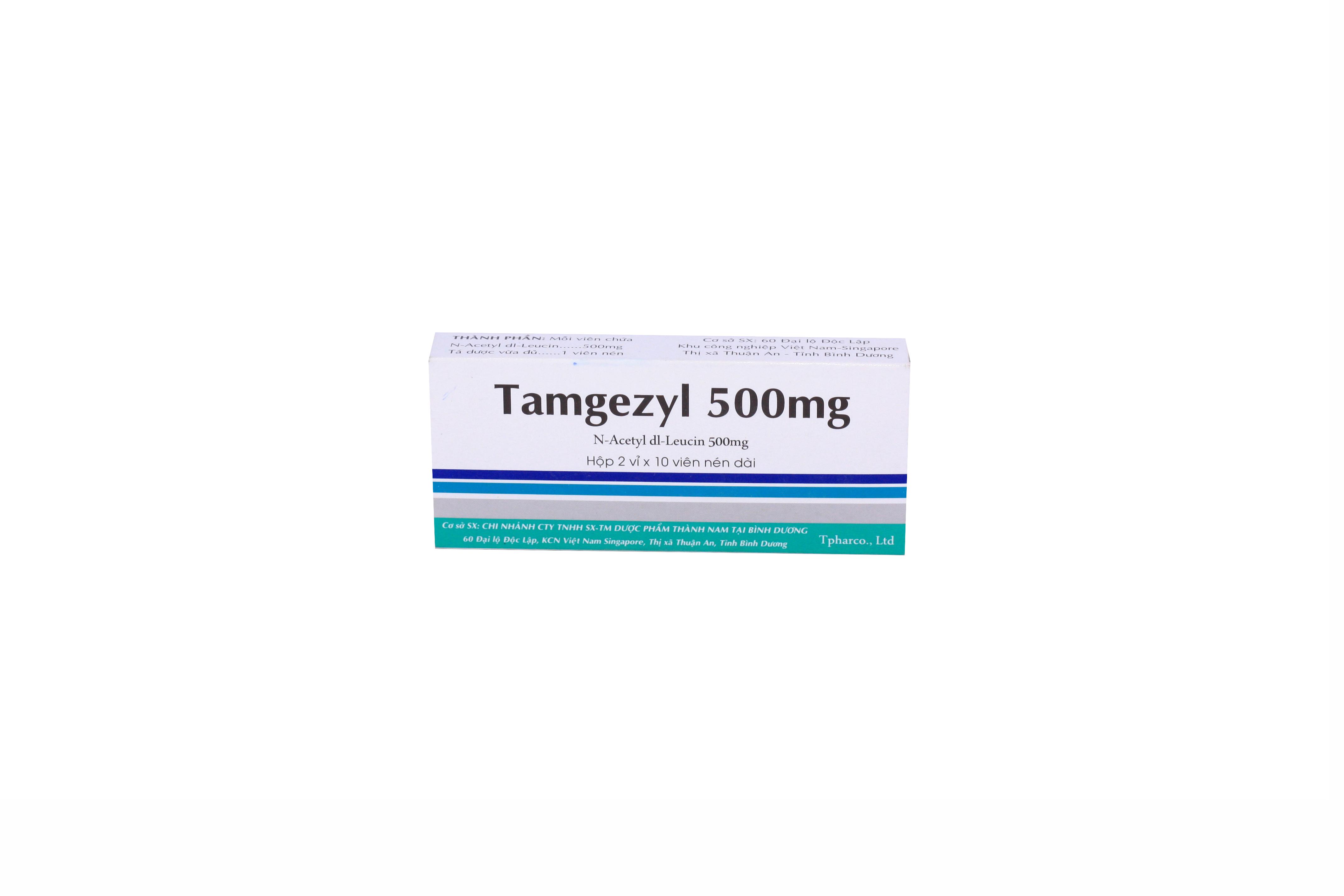 Tamgezyl 500mg (N-Acetyl-DL-Leucine) Thành Nam (H/20v)