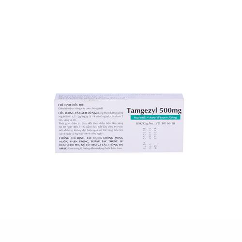 Tamgezyl 500mg (N-Acetyl-DL-Leucine) Thành Nam (H/20v)