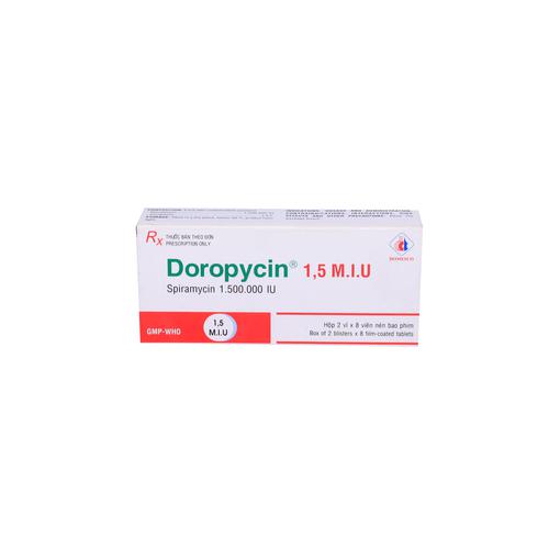 Doropycin 1.5 M.I.U (Spiramycin) Domesco (H/16v)