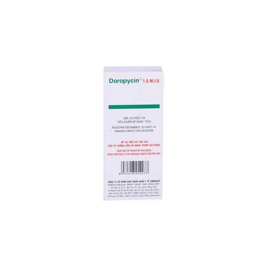 Doropycin 1.5 M.I.U (Spiramycin) Domesco (H/16v)
